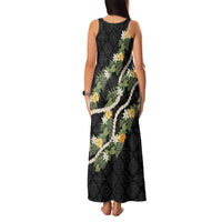 Puakenikeni Anthurium Pikake Lei Family Matching Tank Maxi Dress and Hawaiian Shirt Hawaiian Quilt Pattern
