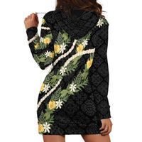 Puakenikeni Anthurium Pikake Lei Hoodie Dress Hawaiian Quilt Pattern