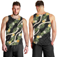 Puakenikeni Anthurium Pikake Lei Men Tank Top Hawaiian Quilt Pattern