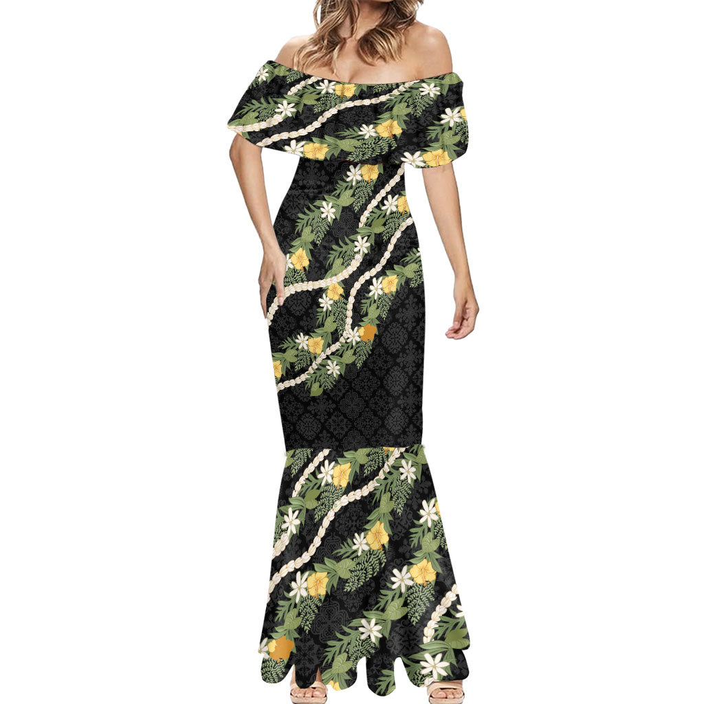 Puakenikeni Anthurium Pikake Lei Mermaid Dress Hawaiian Quilt Pattern