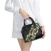 Puakenikeni Anthurium Pikake Lei Shoulder Handbag Hawaiian Quilt Pattern