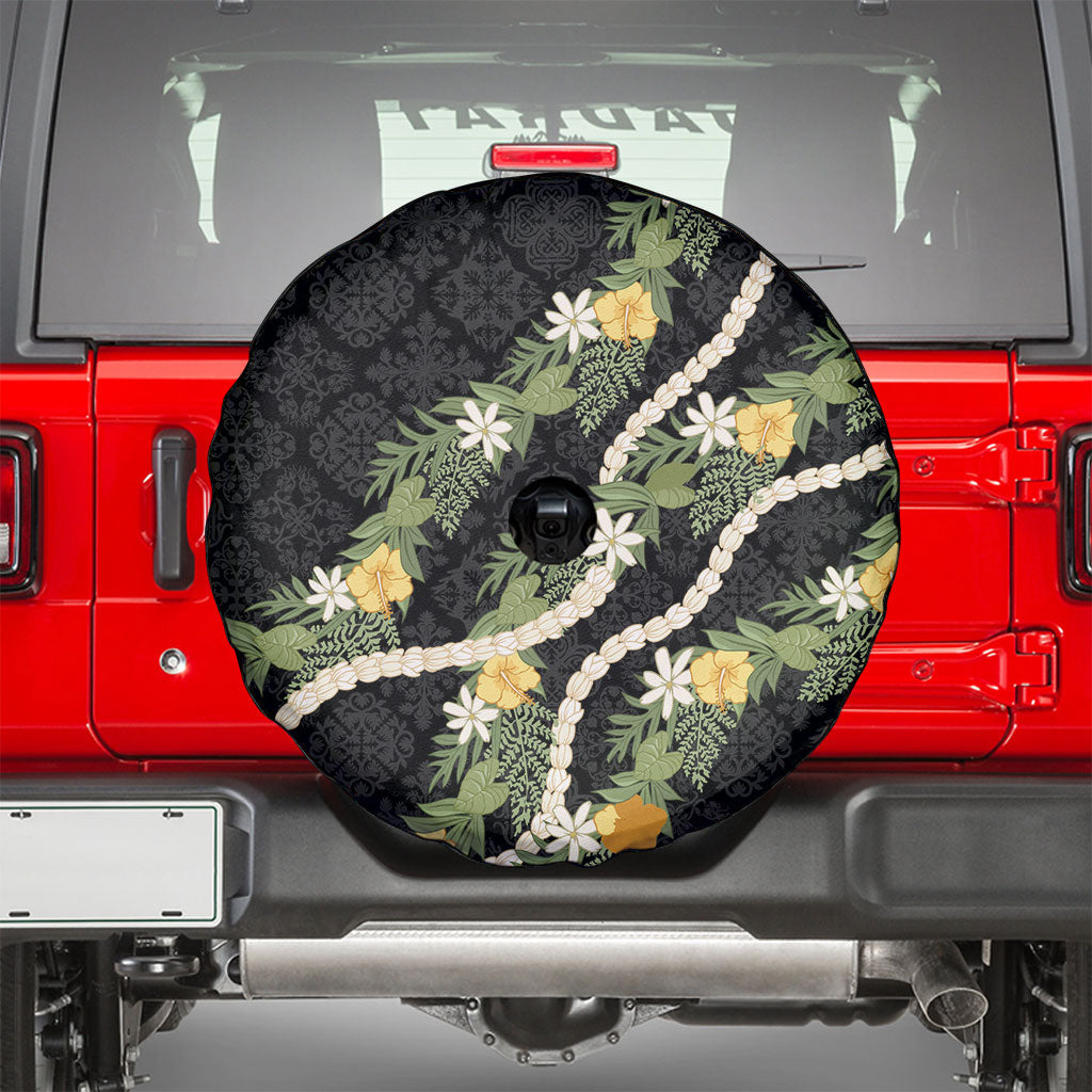 Puakenikeni Anthurium Pikake Lei Spare Tire Cover Hawaiian Quilt Pattern