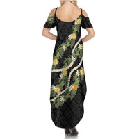 Puakenikeni Anthurium Pikake Lei Summer Maxi Dress Hawaiian Quilt Pattern