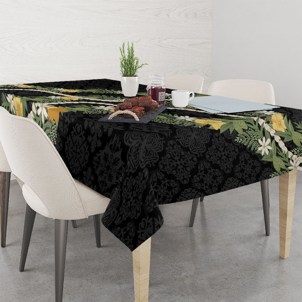 Puakenikeni Anthurium Pikake Lei Tablecloth Hawaiian Quilt Pattern