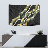 Puakenikeni Anthurium Pikake Lei Tapestry Hawaiian Quilt Pattern