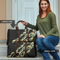 Puakenikeni Anthurium Pikake Lei Travel Bag Hawaiian Quilt Pattern