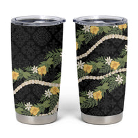 Puakenikeni Anthurium Pikake Lei Tumbler Cup Hawaiian Quilt Pattern