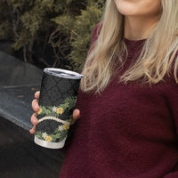 Puakenikeni Anthurium Pikake Lei Tumbler Cup Hawaiian Quilt Pattern