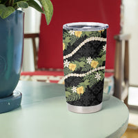 Puakenikeni Anthurium Pikake Lei Tumbler Cup Hawaiian Quilt Pattern