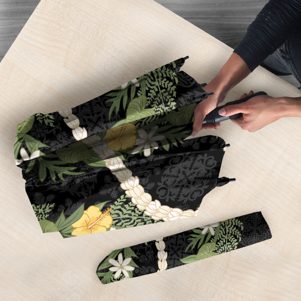 Puakenikeni Anthurium Pikake Lei Umbrella Hawaiian Quilt Pattern