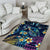 Plumeria Turtles Traditional Tribal Area Rug