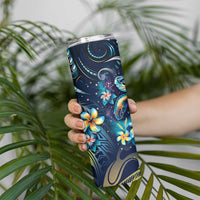 Plumeria Turtles Traditional Tribal Skinny Tumbler LT9 - Polynesian Pride