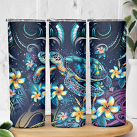 Plumeria Turtles Traditional Tribal Skinny Tumbler LT9 - Polynesian Pride