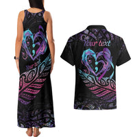 Personalised Your Life Matters Couples Matching Tank Maxi Dress and Hawaiian Shirt Suicide Prevention Awareness Semicolon Heart