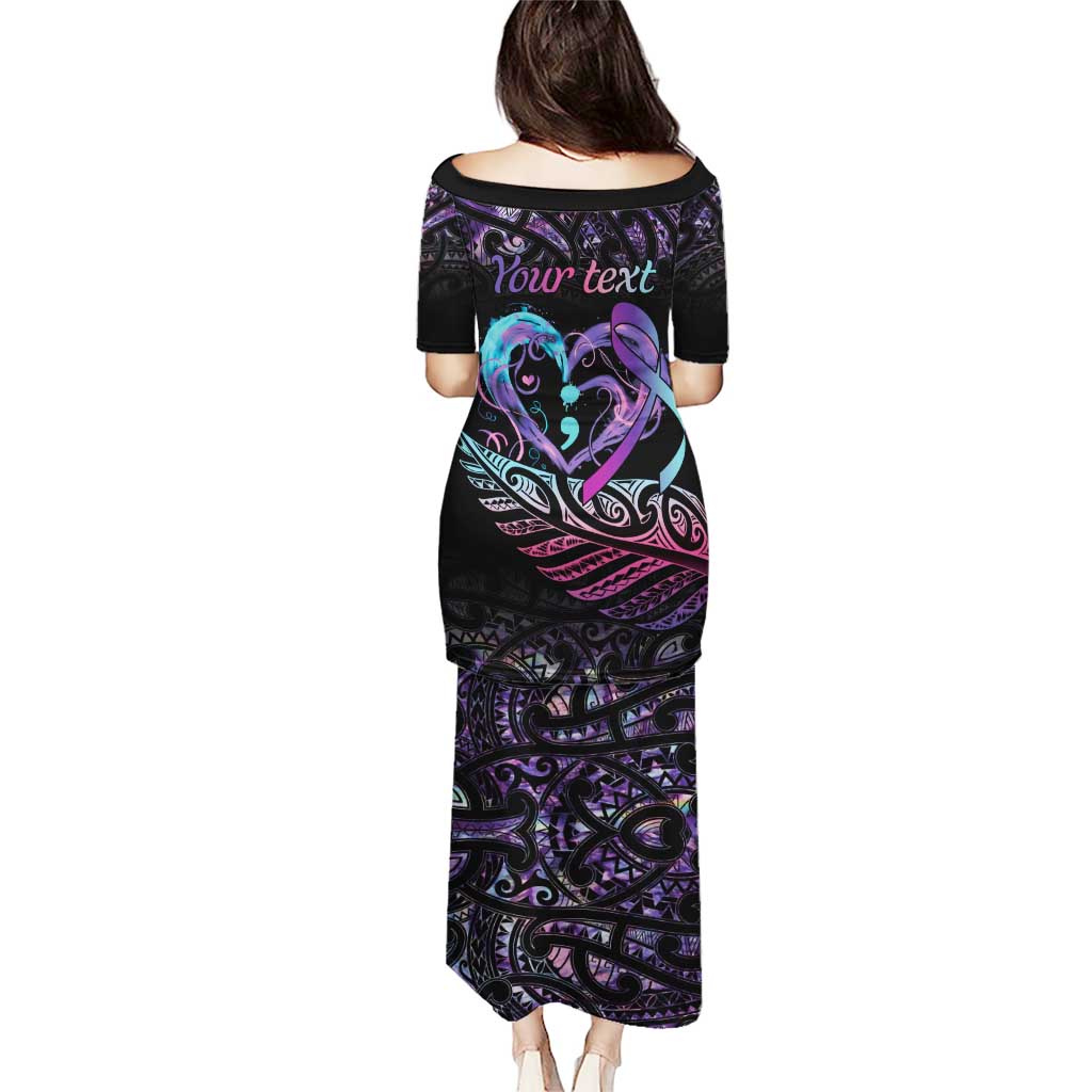 Personalised Your Life Matters Puletasi Suicide Prevention Awareness Semicolon Heart