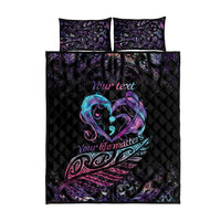 Personalised Your Life Matters Quilt Bed Set Suicide Prevention Awareness Semicolon Heart
