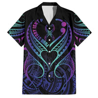Personalised Your Story Isn't Over Family Matching Puletasi and Hawaiian Shirt Suicide Prevention Awareness Semicolon Heart