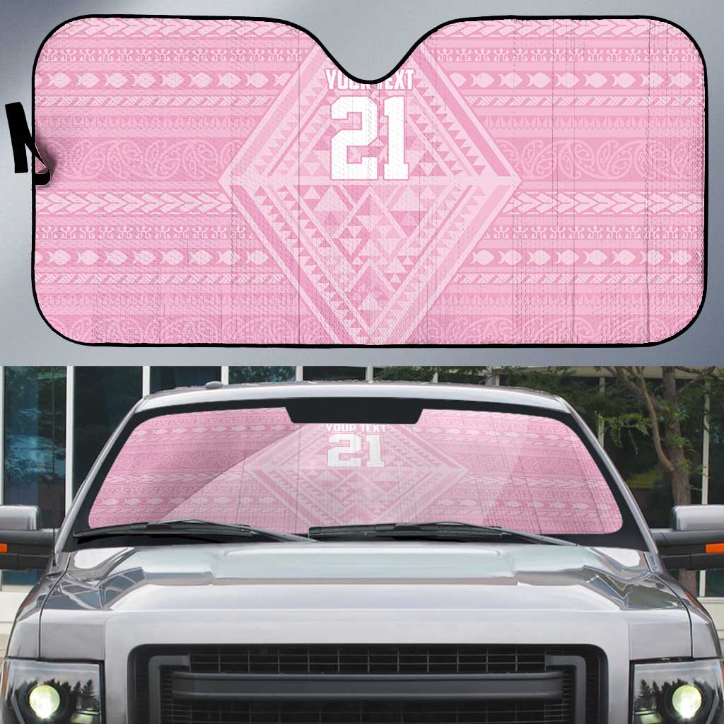Custom New Zealand Basketball Indigenous Auto Sun Shade - Polynesian Pride