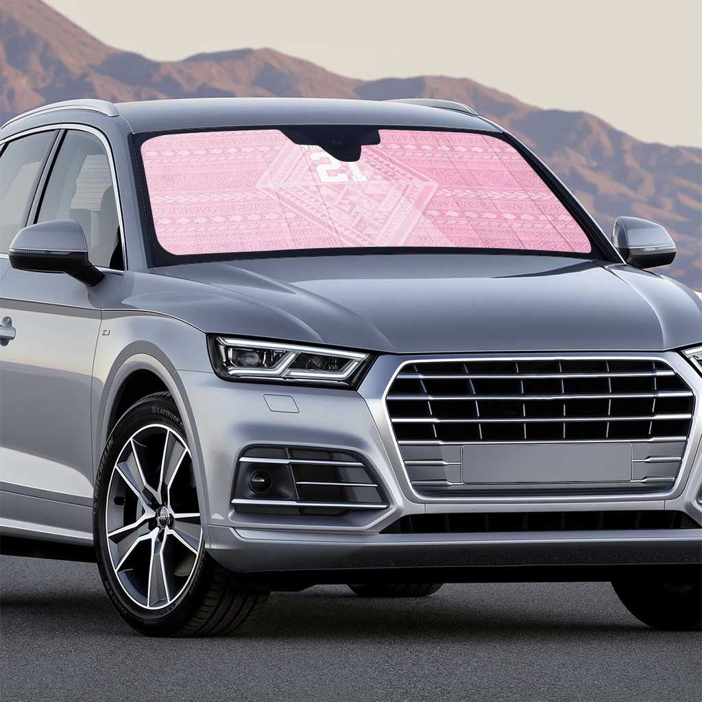 Custom New Zealand Basketball Indigenous Auto Sun Shade - Polynesian Pride