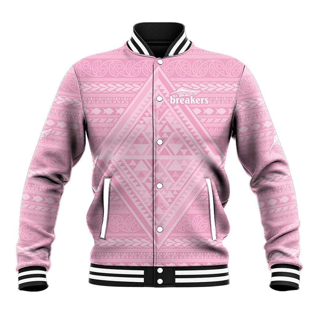 Custom New Zealand Basketball Indigenous Baseball Jacket - Polynesian Pride