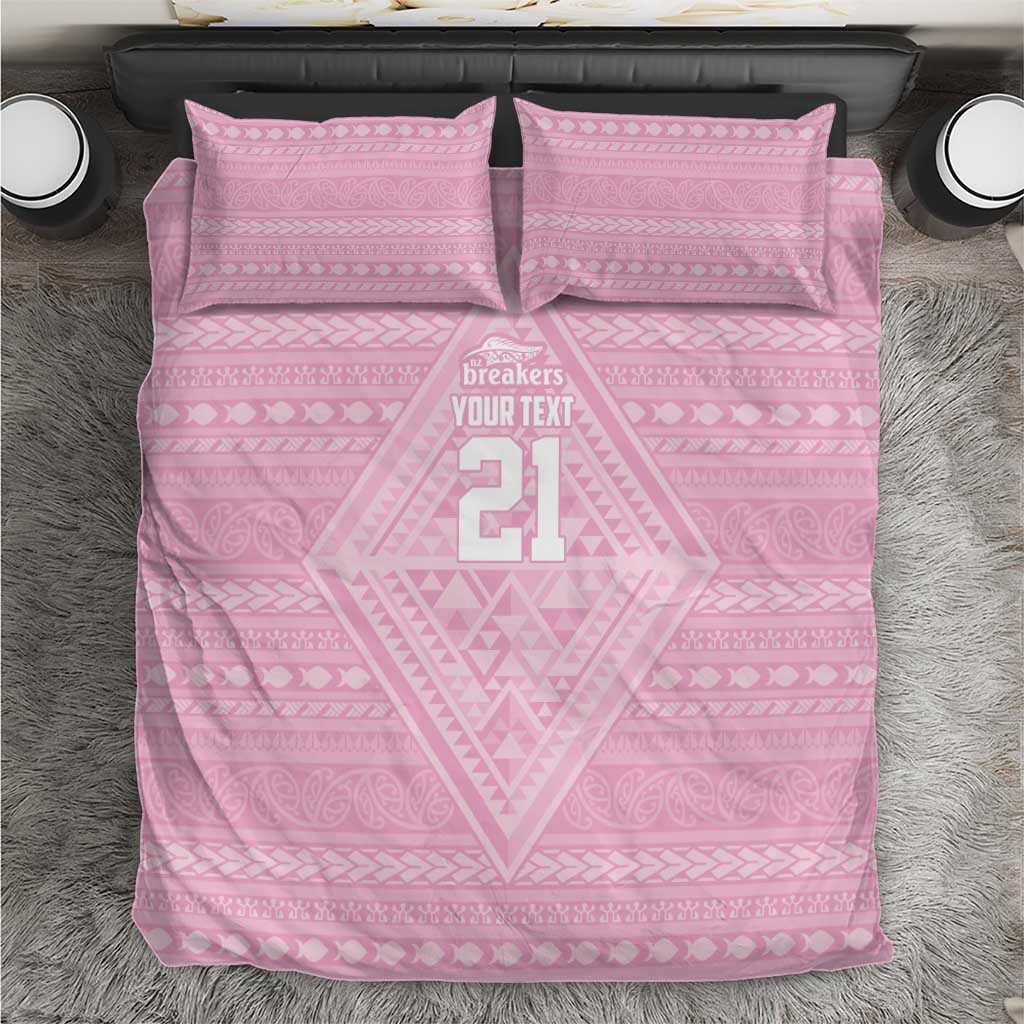 Custom New Zealand Basketball Indigenous Bedding Set LT9 Pink - Polynesian Pride