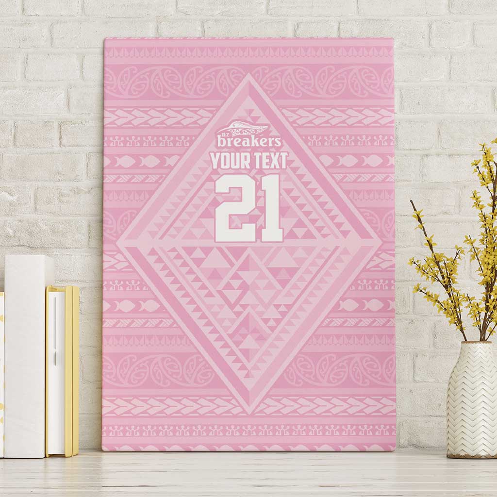 Custom New Zealand Basketball Indigenous Canvas Wall Art - Polynesian Pride