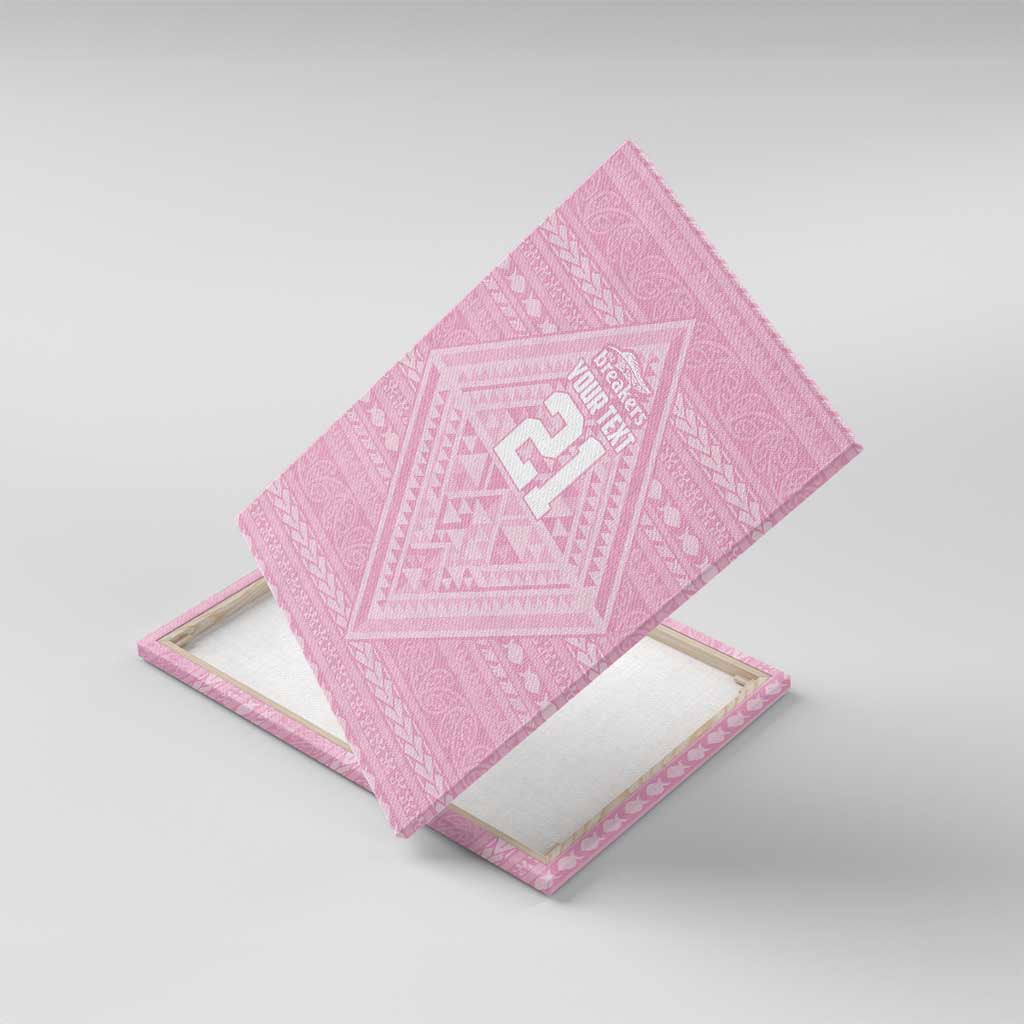 Custom New Zealand Basketball Indigenous Canvas Wall Art - Polynesian Pride