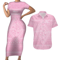 Custom New Zealand Basketball Indigenous Couples Matching Short Sleeve Bodycon Dress and Hawaiian Shirt - Polynesian Pride