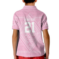 Custom New Zealand Basketball Indigenous Kid Polo Shirt - Polynesian Pride