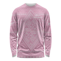 Custom New Zealand Basketball Indigenous Long Sleeve Shirt - Polynesian Pride