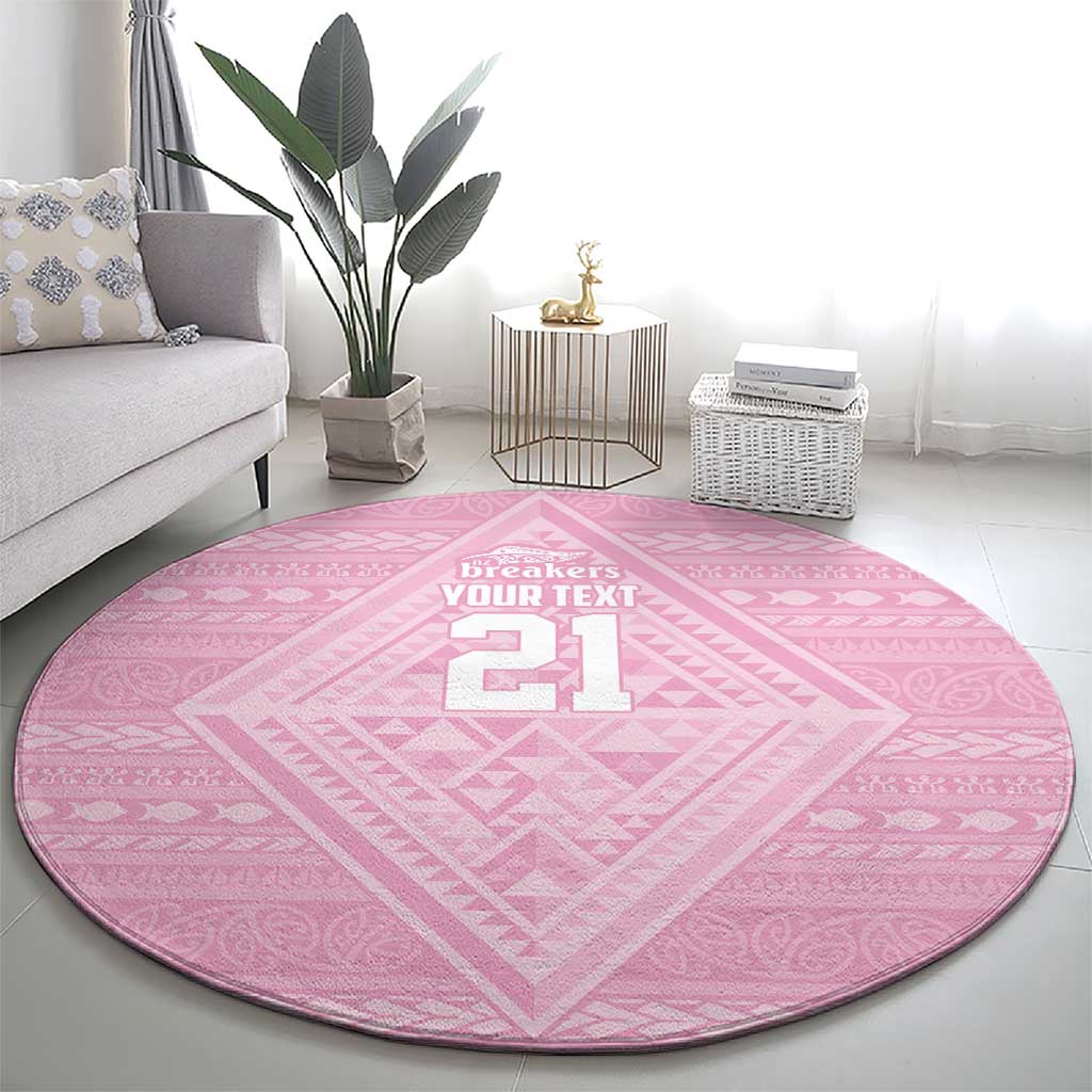 Custom New Zealand Basketball Indigenous Round Carpet - Polynesian Pride