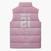 Custom New Zealand Basketball Indigenous Sleeveless Puffer Jacket - Polynesian Pride