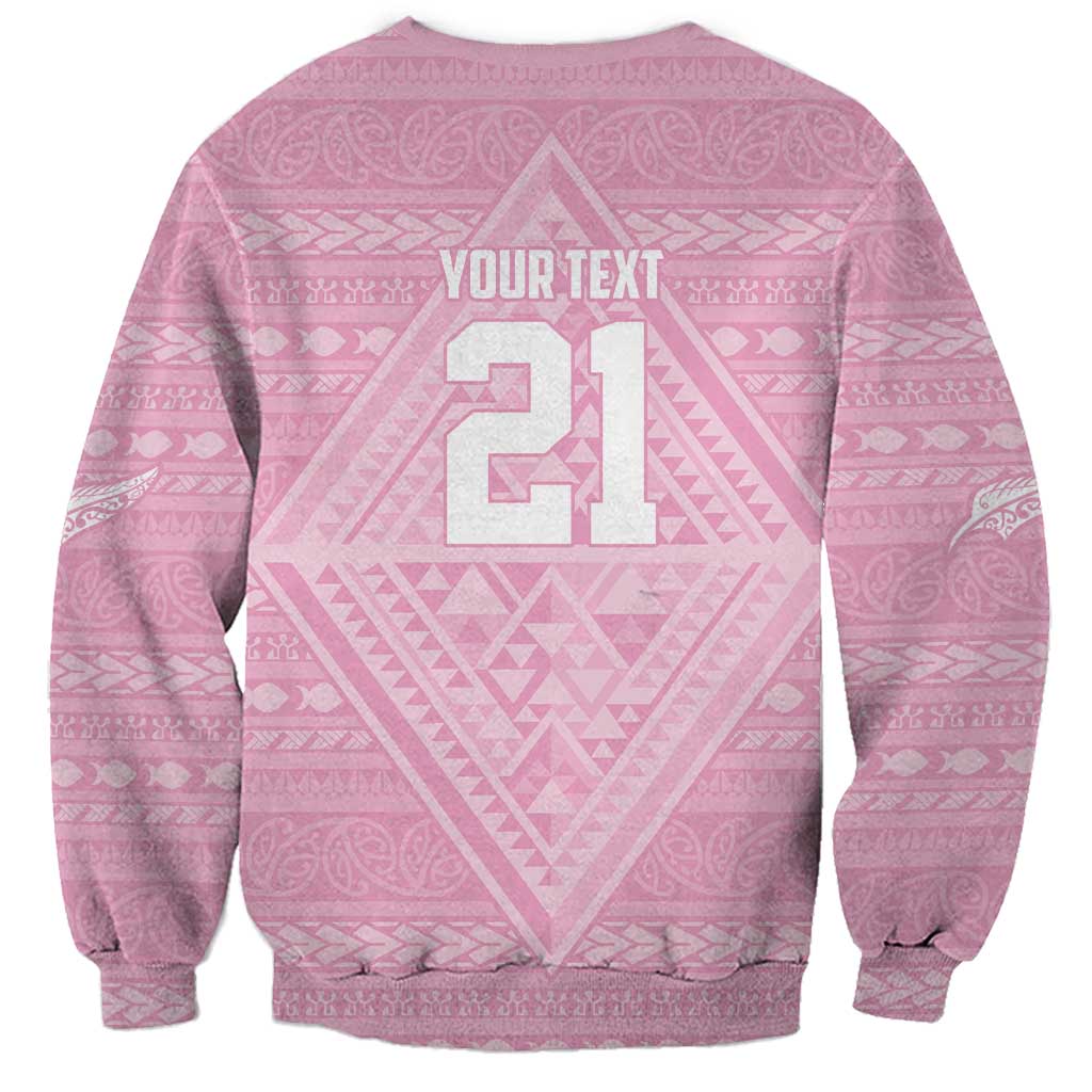 Custom New Zealand Basketball Indigenous Sweatshirt - Polynesian Pride