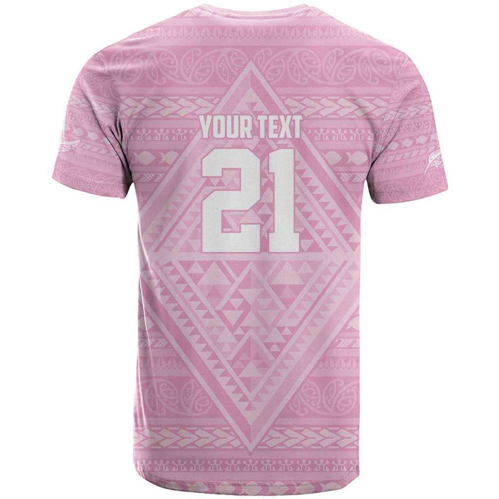 Custom New Zealand Basketball Indigenous T Shirt - Polynesian Pride