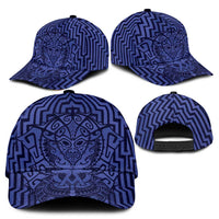 Basketball New Zealand Classic Cap Blue Maori Ta Moko Indigenous - Polynesian Pride