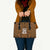 Custom Basketball New Zealand Leather Bag Gold Maori Ta Moko Indigenous - Polynesian Pride