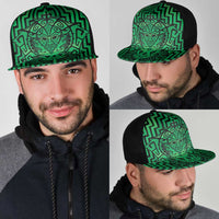 Basketball New Zealand Mesh Trucker Cap Green Maori Ta Moko Indigenous - Polynesian Pride