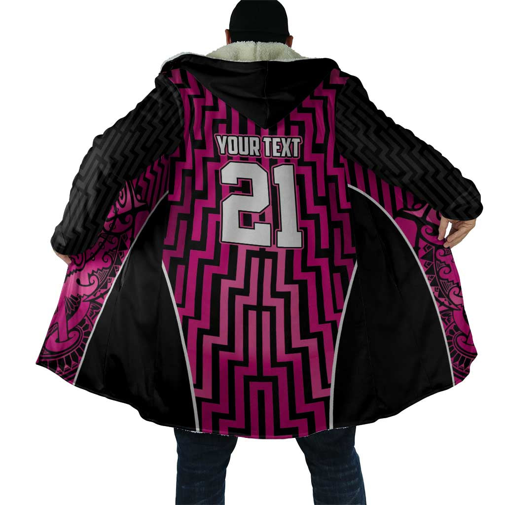 Custom Basketball New Zealand Cloak Pink Maori Ta Moko Indigenous - Polynesian Pride