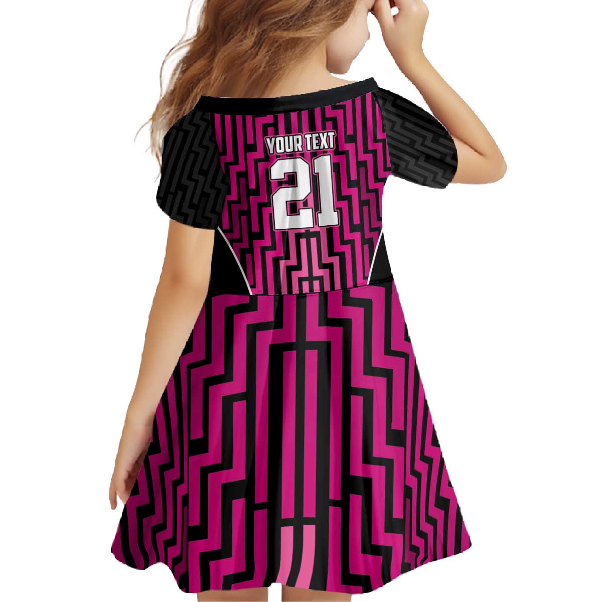 Custom Basketball New Zealand Family Matching Off The Shoulder Long Sleeve Dress and Hawaiian Shirt Pink Maori Ta Moko Indigenous - Polynesian Pride