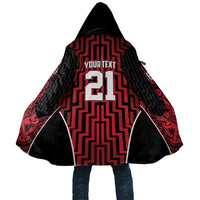 Custom Basketball New Zealand Cloak Red Maori Ta Moko Indigenous - Polynesian Pride