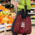 Custom Basketball New Zealand Grocery Bag Red Maori Ta Moko Indigenous - Polynesian Pride
