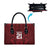 Custom Basketball New Zealand Leather Bag Red Maori Ta Moko Indigenous - Polynesian Pride