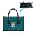 Custom Basketball New Zealand Leather Bag Teal Maori Ta Moko Indigenous - Polynesian Pride