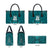Custom Basketball New Zealand Leather Bag Teal Maori Ta Moko Indigenous - Polynesian Pride