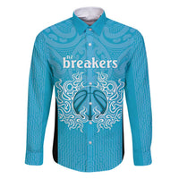 New Zealand Custom Family Matching Puletasi and Hawaiian Shirt Fire Basketball Maori Tribal Sky Blue - Polynesian Pride