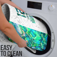 Custom New Zealand Aotearoa Bathroom Set Green Maori Paua Shell Indigenous - Polynesian Pride