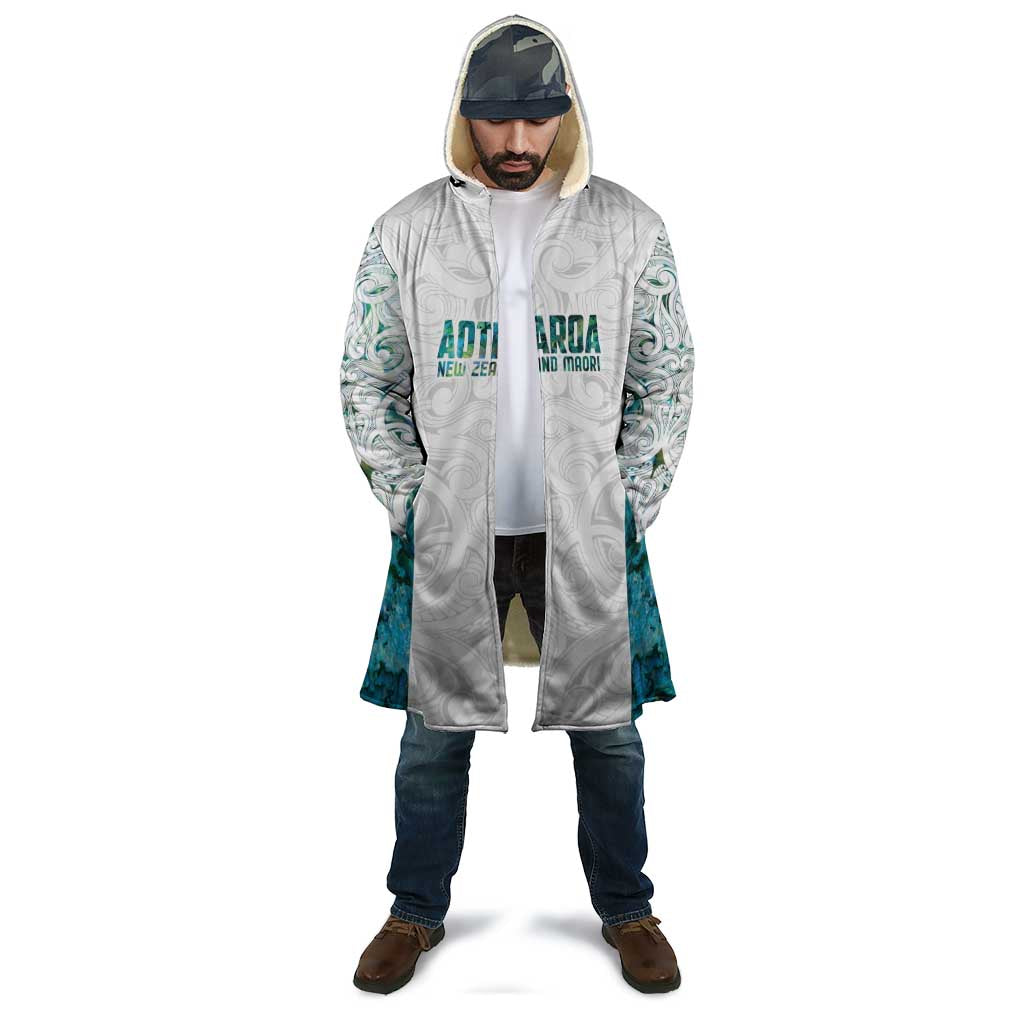 Custom New Zealand Aotearoa Cloak Green Maori Paua Shell Indigenous - Polynesian Pride