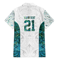 Custom New Zealand Aotearoa Family Matching Mermaid Dress and Hawaiian Shirt Green Maori Paua Shell Indigenous - Polynesian Pride