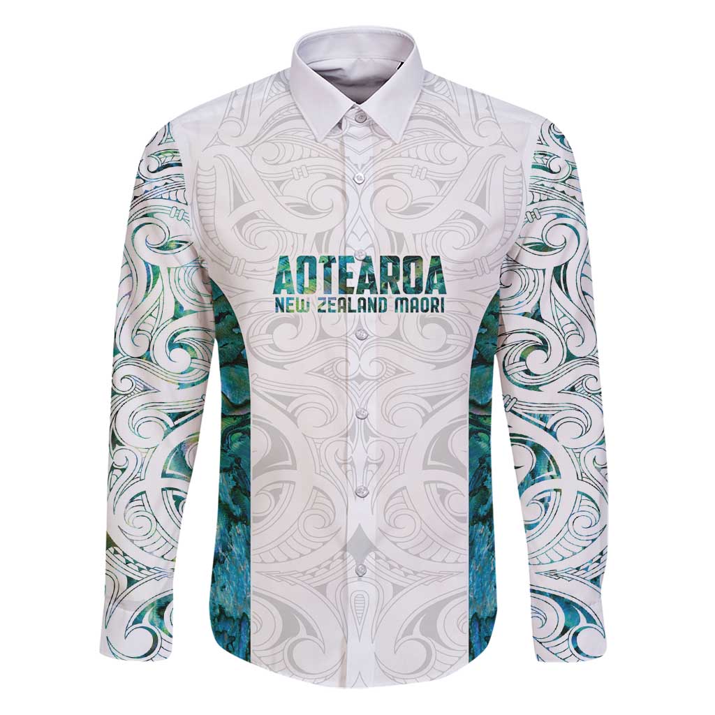 Custom New Zealand Aotearoa Family Matching Puletasi and Hawaiian Shirt Green Maori Paua Shell Indigenous - Polynesian Pride