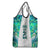 Custom New Zealand Aotearoa Grocery Bag Green Maori Paua Shell Indigenous - Polynesian Pride